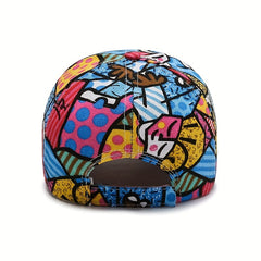 Colorful Graffiti Baseball Cap Hip Hop Print Sun Hat Adjustable Unisex