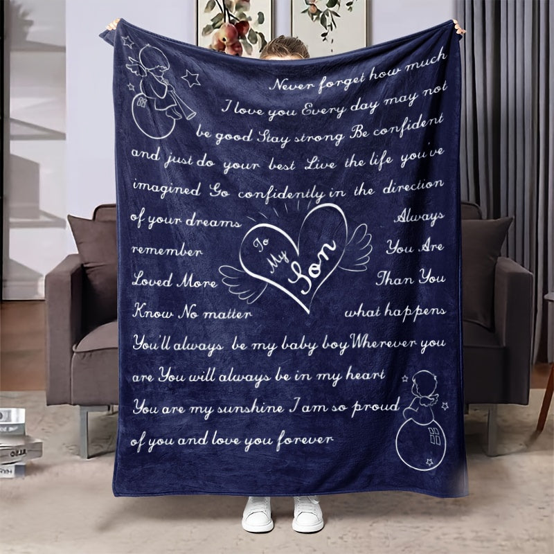 Classic Throw Blanket Christmas Birthday Gift For Son