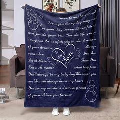 Classic Throw Blanket Christmas Birthday Gift For Son