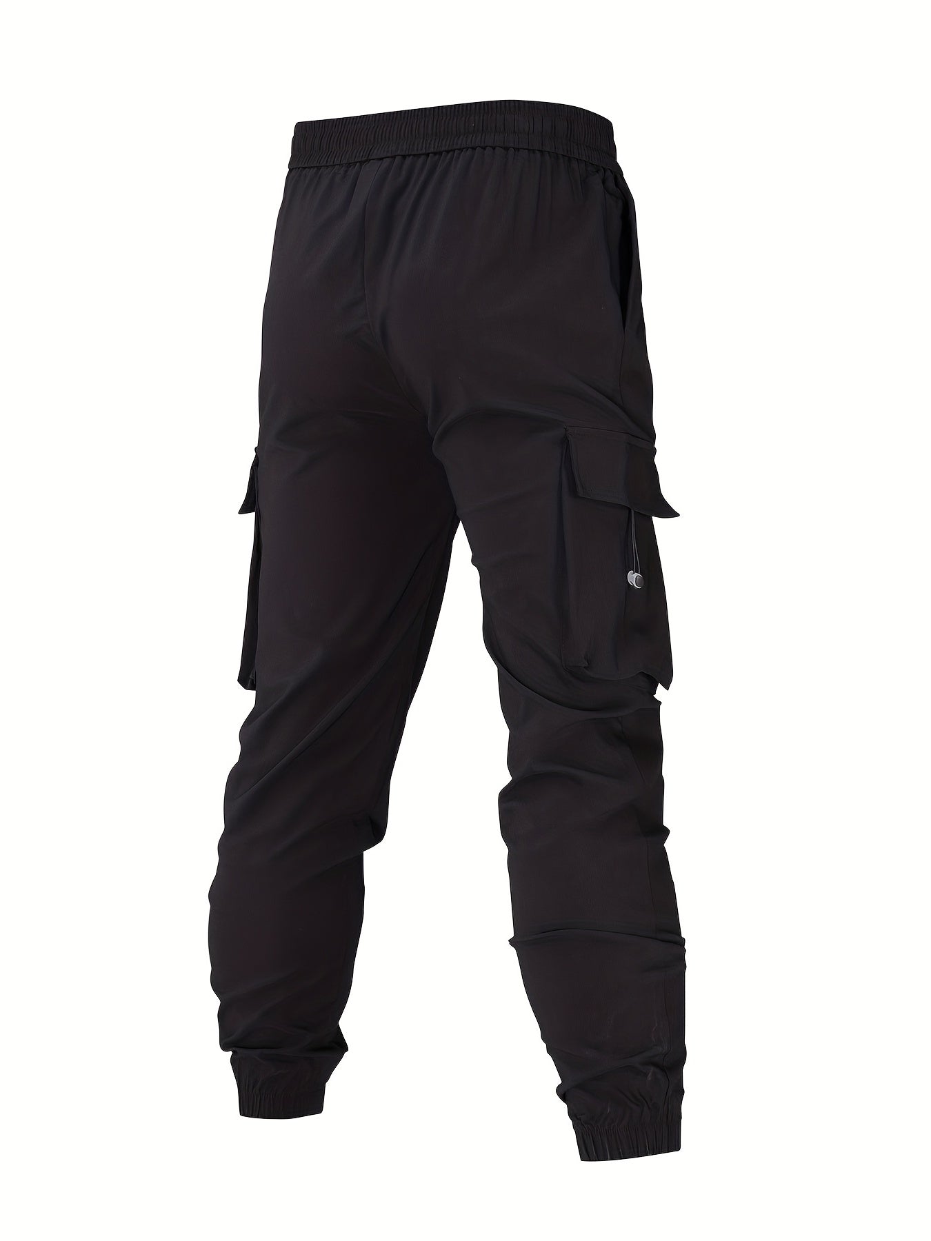Cocktail Print Cargo Pants Men's Flap Pocket Trousers