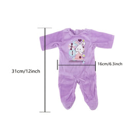 17in Realistic Doll Outfit in Various Colors Perfect for 43cm Dolls