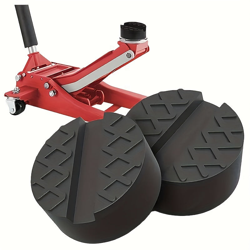 1pc Jack Rubber Cushion Protection Frame Rubber Slotted Floor Cushion