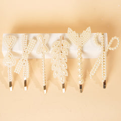 6pcs Faux Pearl Hair Clip Barrette Hair Accessories
