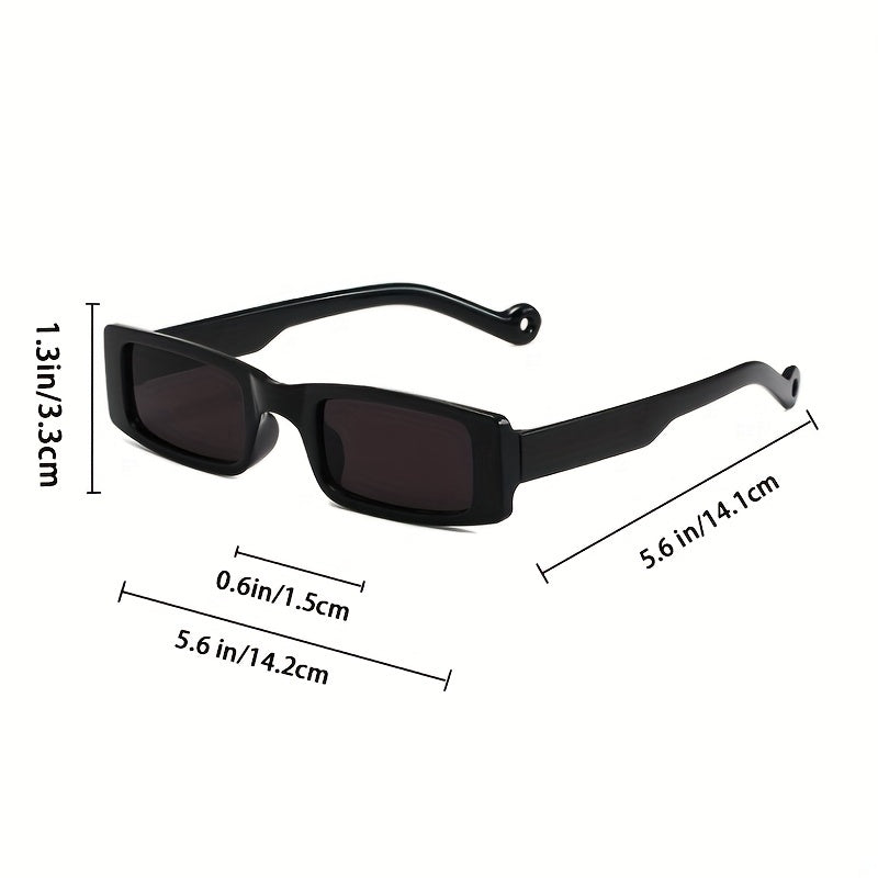 Rectangle Frame Sunglasses Beach Party Props Club UV400