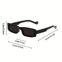 Rectangle Frame Sunglasses Beach Party Props Club UV400