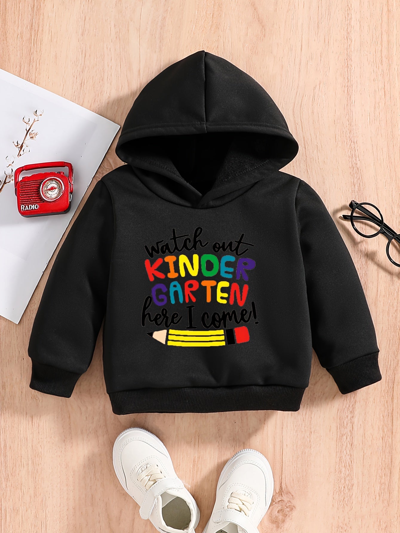 Baby Boys Sweatshirt Hoodie Kindergarten Print
