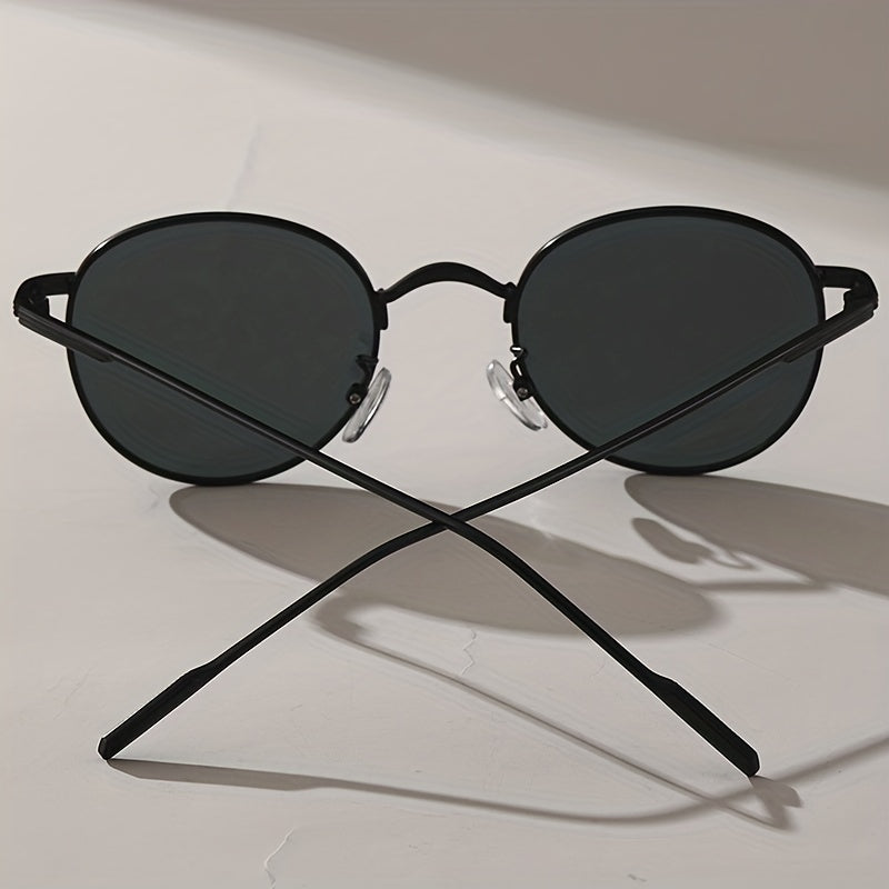 Round Frame Metal Men's Sunglasses