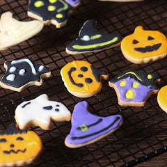 4pcs Halloween Cookie Plunger Cutters Fondant Mold Baking Tools