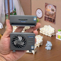 2pcs Dollhouse Air Conditioner Models Mini Ornaments for Scene Decoration