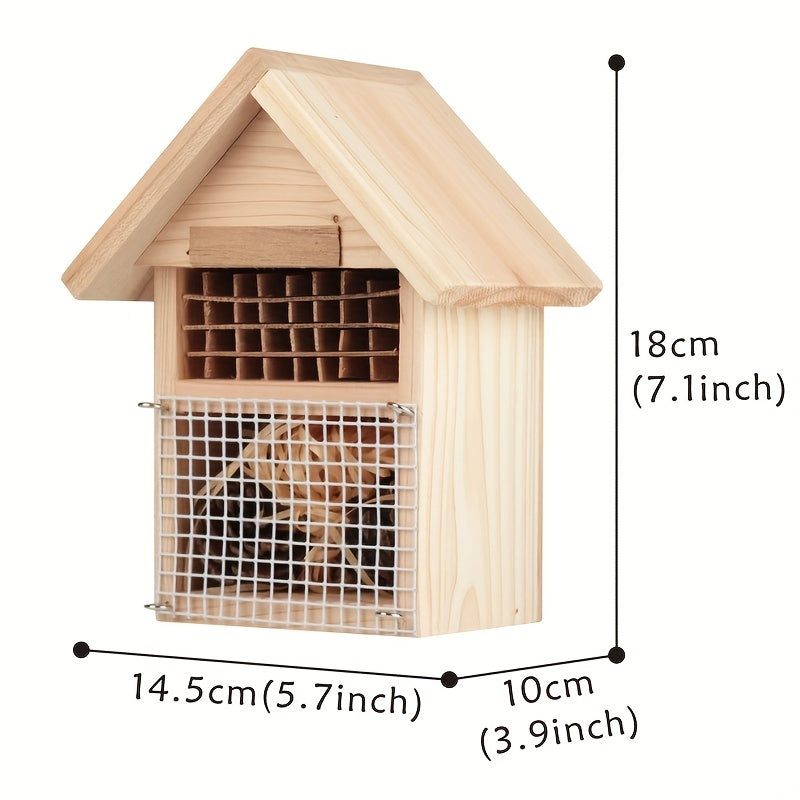 Classical Cedar Insect House For Back Yard Solid Wood Construction