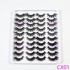 20 Pairs Soft Thick Cat Eye False Eyelashes Three-dimensional Simulation