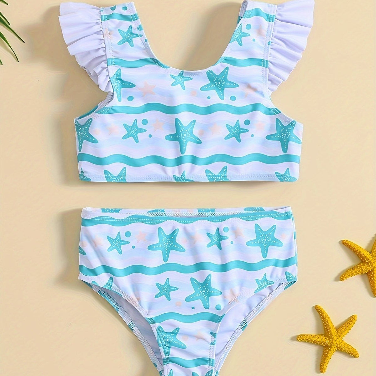 Starfish & Watermelon Bikini Set for Girls