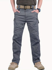 Men's Casual Cargo Pants With Zipper Pockets Male Joggers