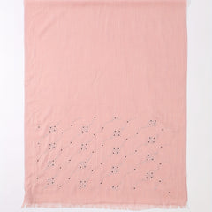 Rhinestone Decorated Breathable Scarf Sunscreen Wrap Inelastic Shawl