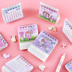 Cartoon Mini Desktop Small Table Calendar Monthly Calendar