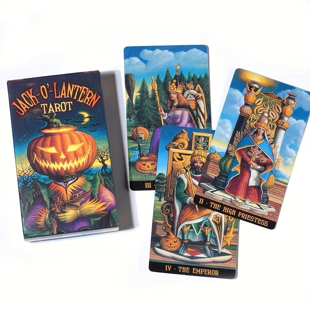 Jack Lantern Tarot Card Halloween Pumpkin Lantern Cards