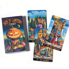 Jack Lantern Tarot Card Halloween Pumpkin Lantern Cards