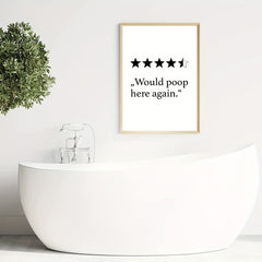 1 Pc Poster Bathroom Decoration High Art Print Wall Pictures