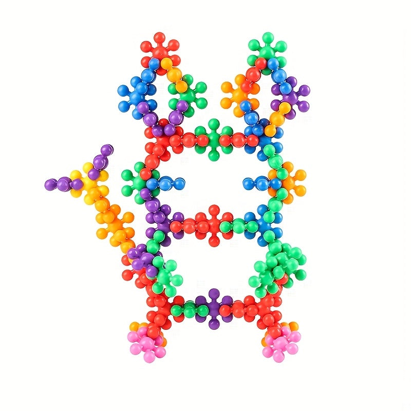 400pcs Plum Blossom Building Blocks 3D Snowflake DIY Educational Toys