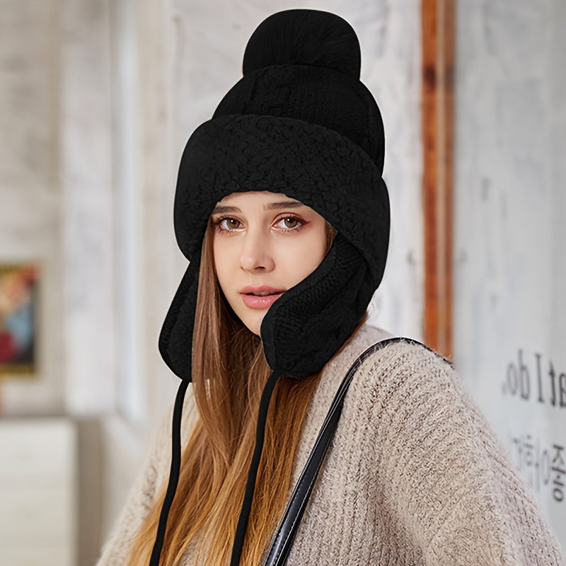 Women Slouchy Fleece Beanie Hat Winter Balaclav