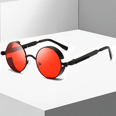 Steampunk Polarized Sunglasses Round Eyewear
