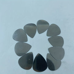 5/10pcs Metal Guitar Pick 0.3mm Thin Silvery Bass Ukelele Pick