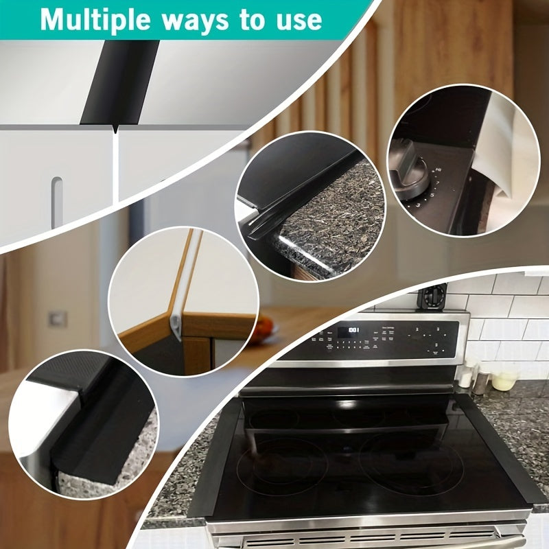 1pc Silicone Stove Gap Cover Kitchen Counter Gap Filler Heat Resistant