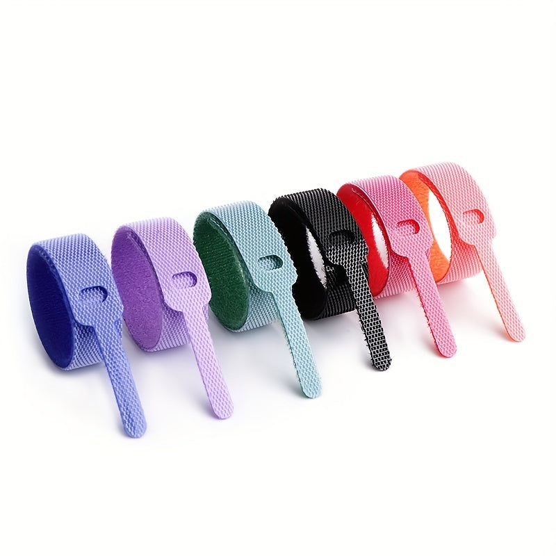 10pcs Removable Hook and Loop Zip Ties Tightening Straps