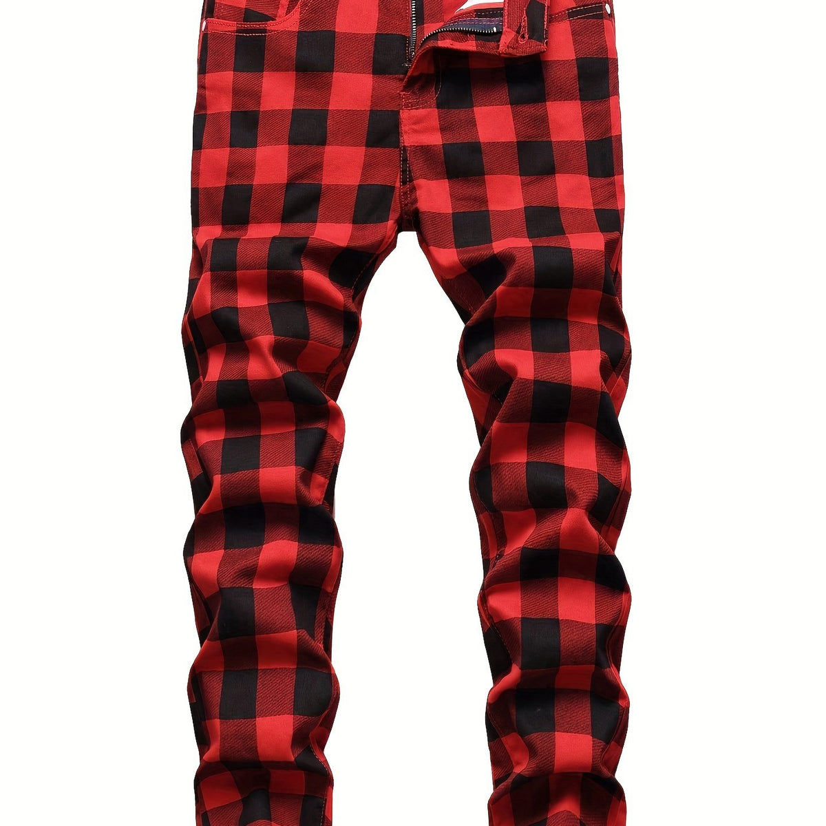 Men's Allover Print Cotton Jeans - Spring/Summer