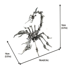 MOKR Scorpion King 3D Metal Jigsaw Puzzle DIY Educational Toy Animal Silver
