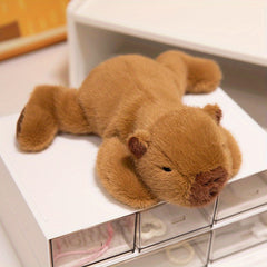 Capybara Plush Toy Soft Stuffed Animal with Funny Belly Up