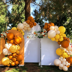 Orange & Yellow Balloon Garland Arch Kit for Baby Shower Birthday Party