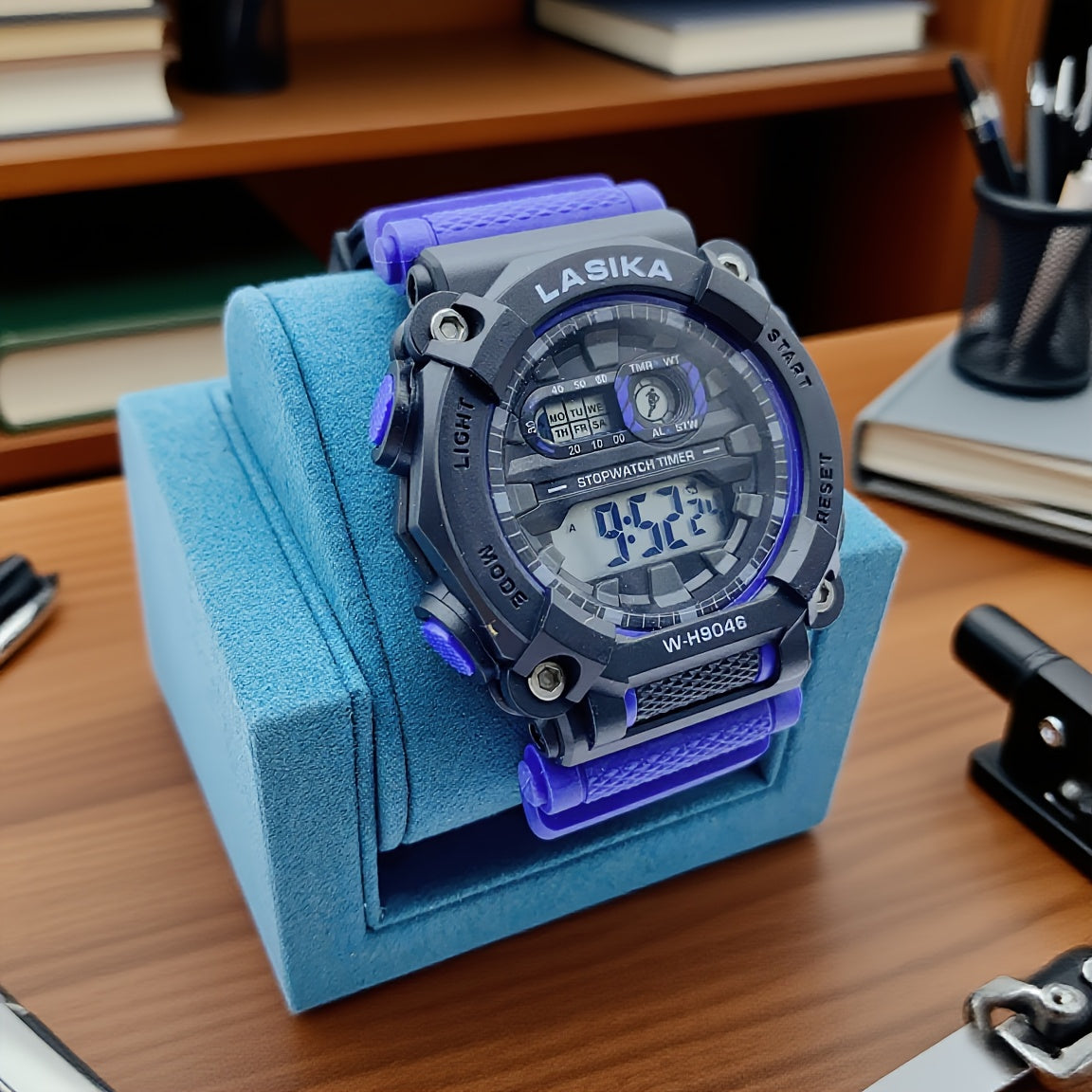 Boys' Digital Watch Waterproof Alarm Functional Sports Timer