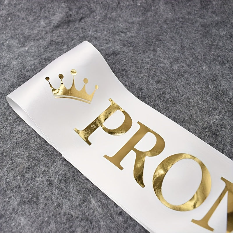 2pcs Party Shoulder Strap Set Prom Decoration Gift King Queen