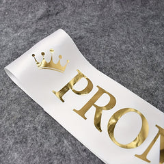 2pcs Party Shoulder Strap Set Prom Decoration Gift King Queen
