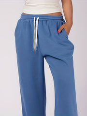  Wide Leg Sweatpants With Pockets