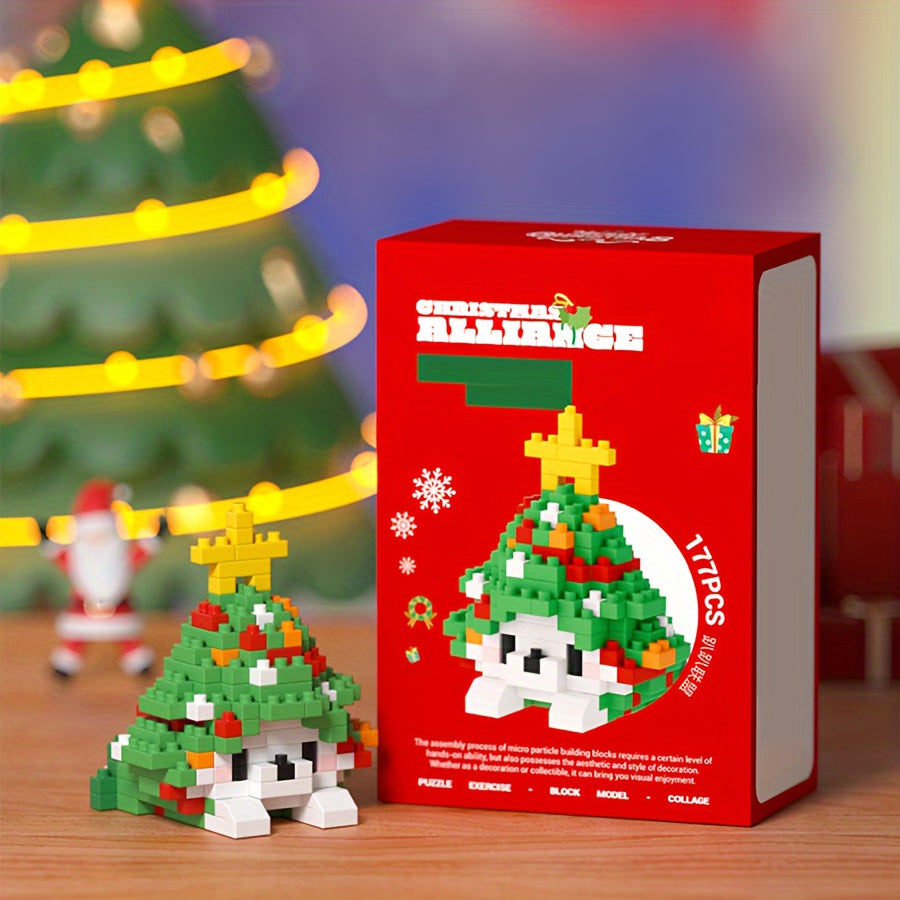 DIY Christmas Hanging Lanterns Mini Building Blocks Ornament Set
