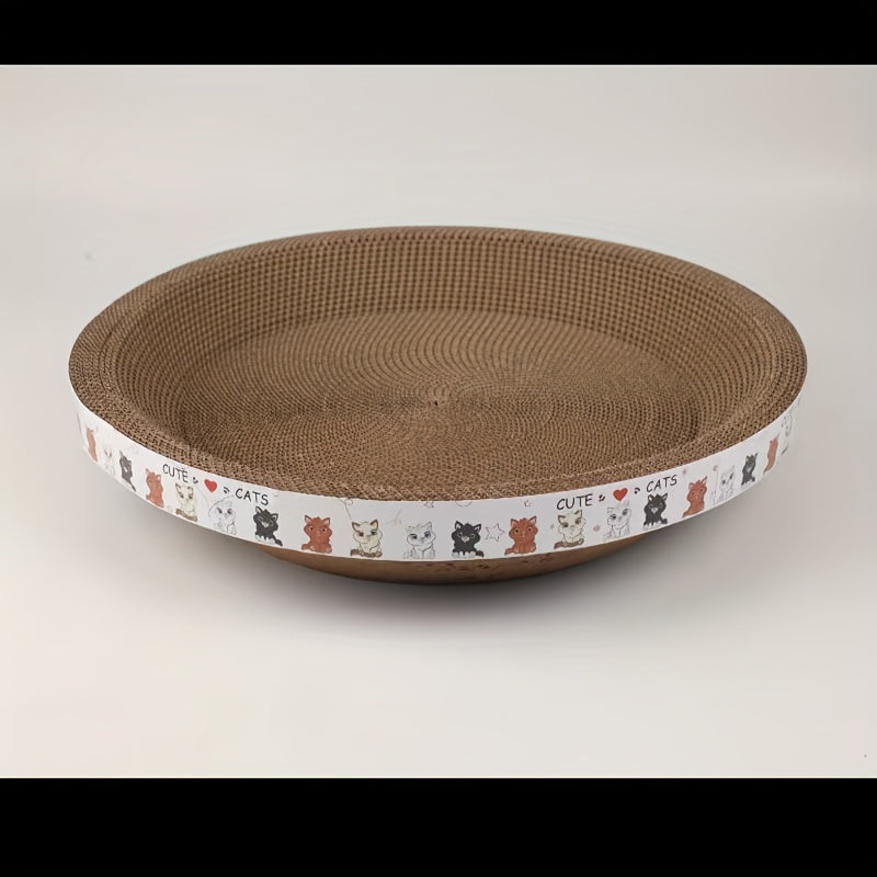 Large Circular Cat Claw Board Nest Bowl Shaped Basin Grinder