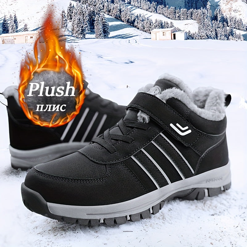 Plush Lined Snow Boots Non Slip Winter Outdoor Shoes