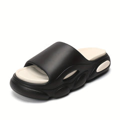 Men's Platform Slides Comfortable Non Slip Cloud Slippers