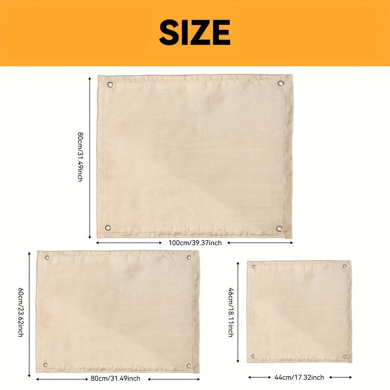 Fire Pit Mat 4 Layer Under Grill Mat Deck Patio Protect Mat