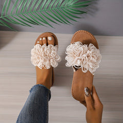 Women's Flat Slide Sandals Lightweight Slip On Shoes