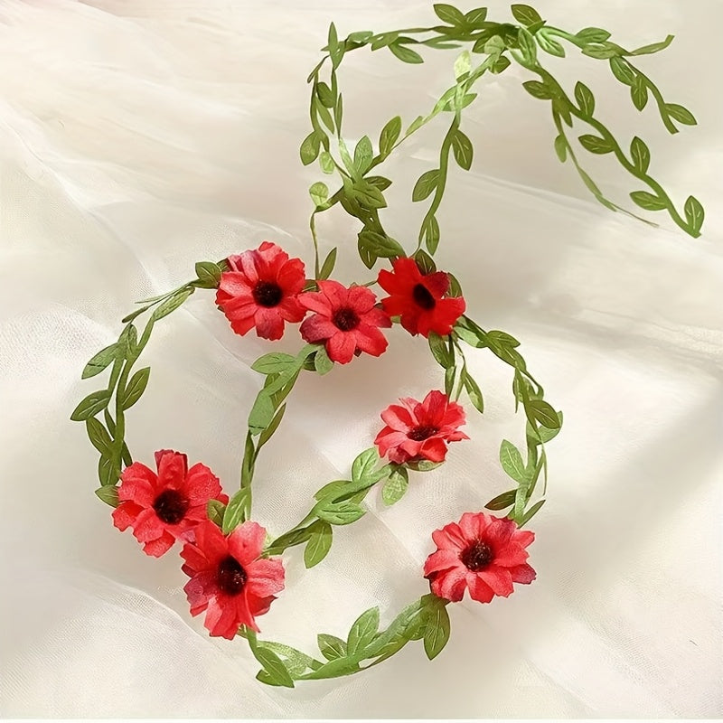 Retro Forest Style Flower Vine Hair Tie