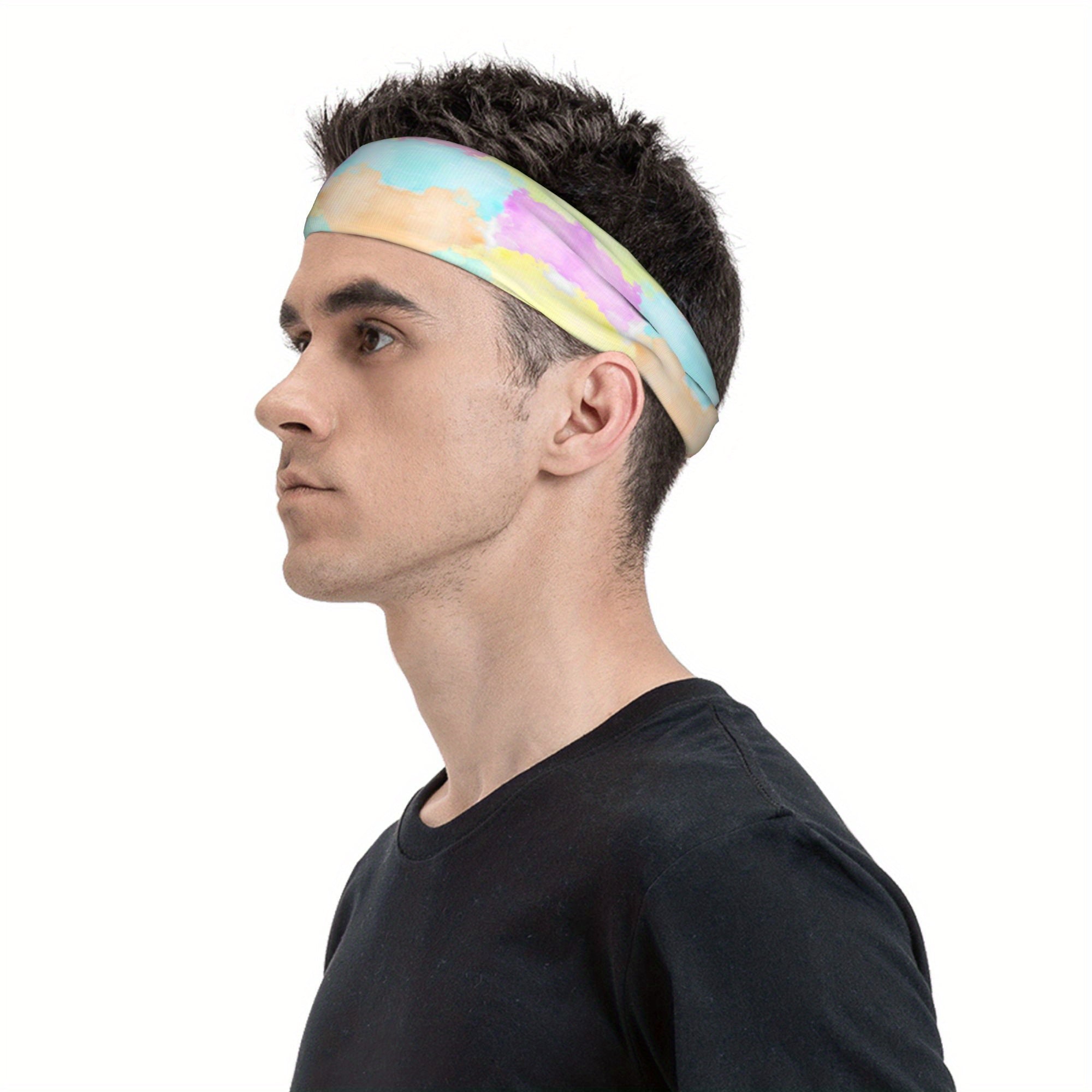 Rainbow Colorful Headband for Sport & Casual Outfits