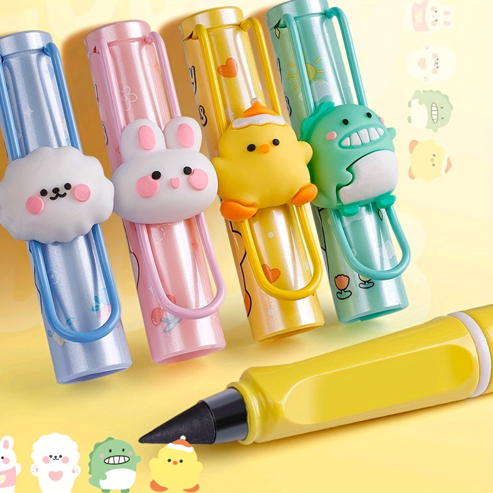 Inkless Cartoon Pencils: Unlimited Writing & Erasing