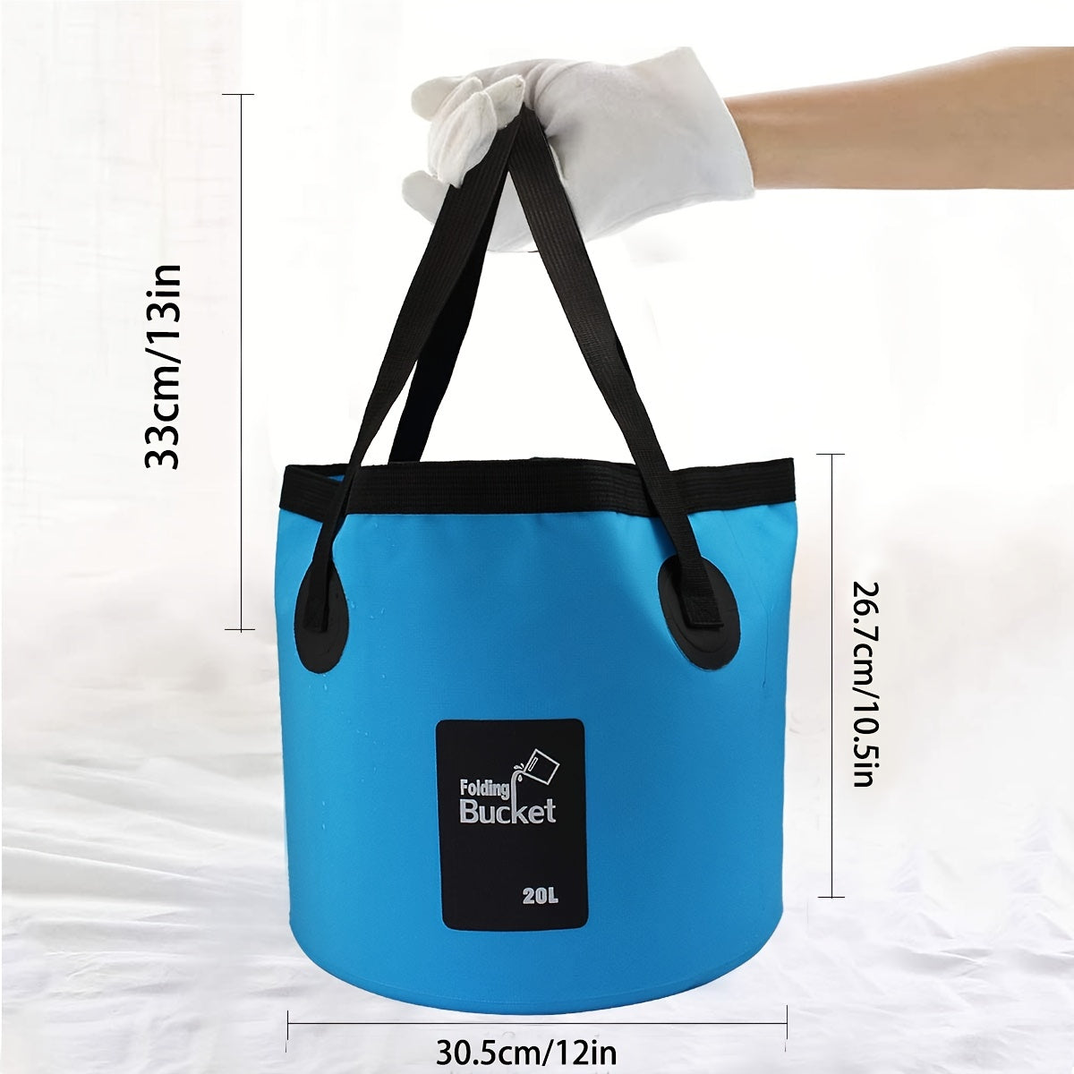 5 Gallon Collapsible Bucket Portable Wash Basin Camping Fishing Travelling