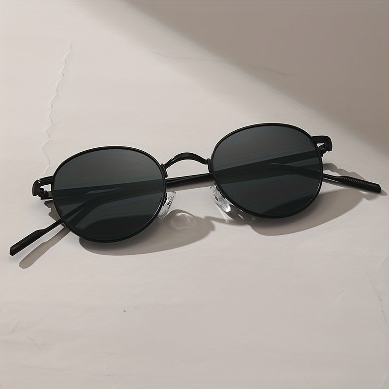 Round Frame Metal Men's Sunglasses