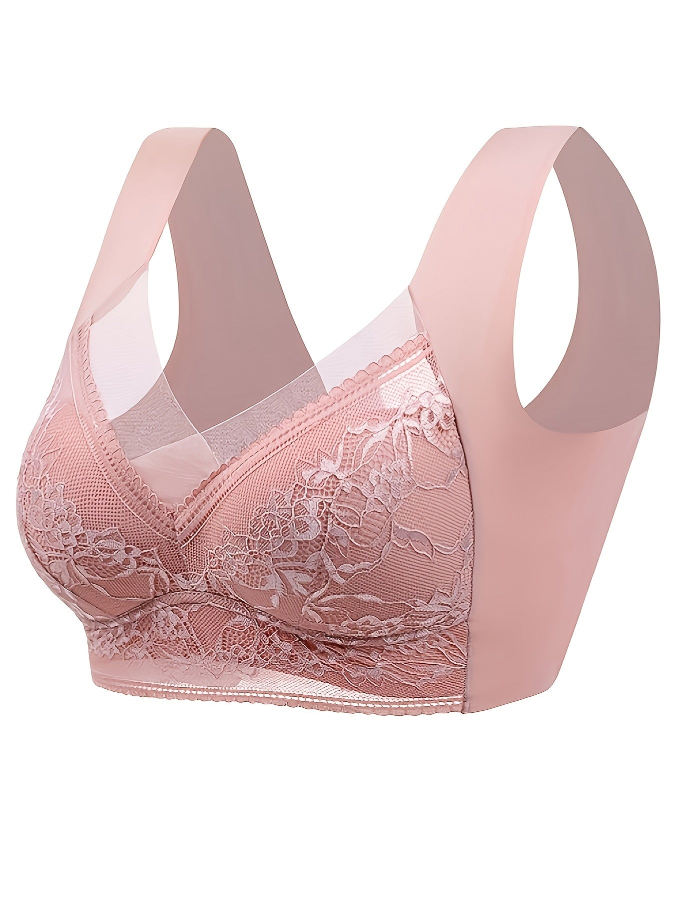 Wireless Lace Bra Tank Top for Comfort