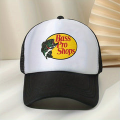 BASS Carp Print Baseball Cap Sunshade Fishing Hat