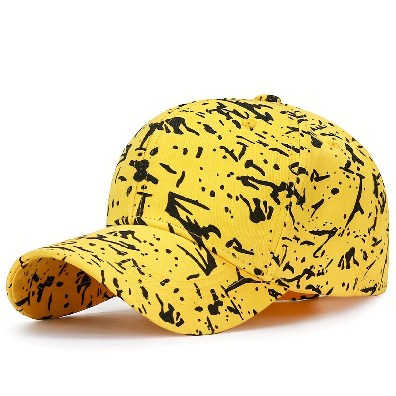 Dotted Print Cotton Baseball Cap Hip Hop Candy Casual Dad Hats Adjustable